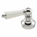 Thrifco Plumbing Porcelain and Chrome Lever Faucet Handle, 2 Inch H x 1.5 Inch W 4401570